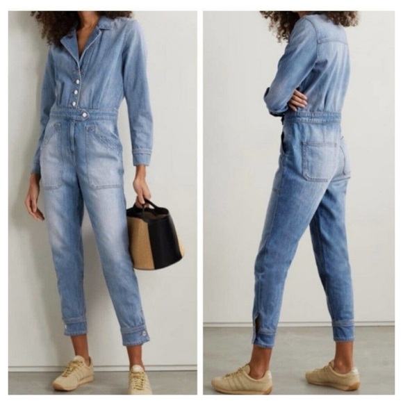 VERONICA BEARD

Oaklyn Faded Denim Jumpsuit size 0 - Picture 1 of 14